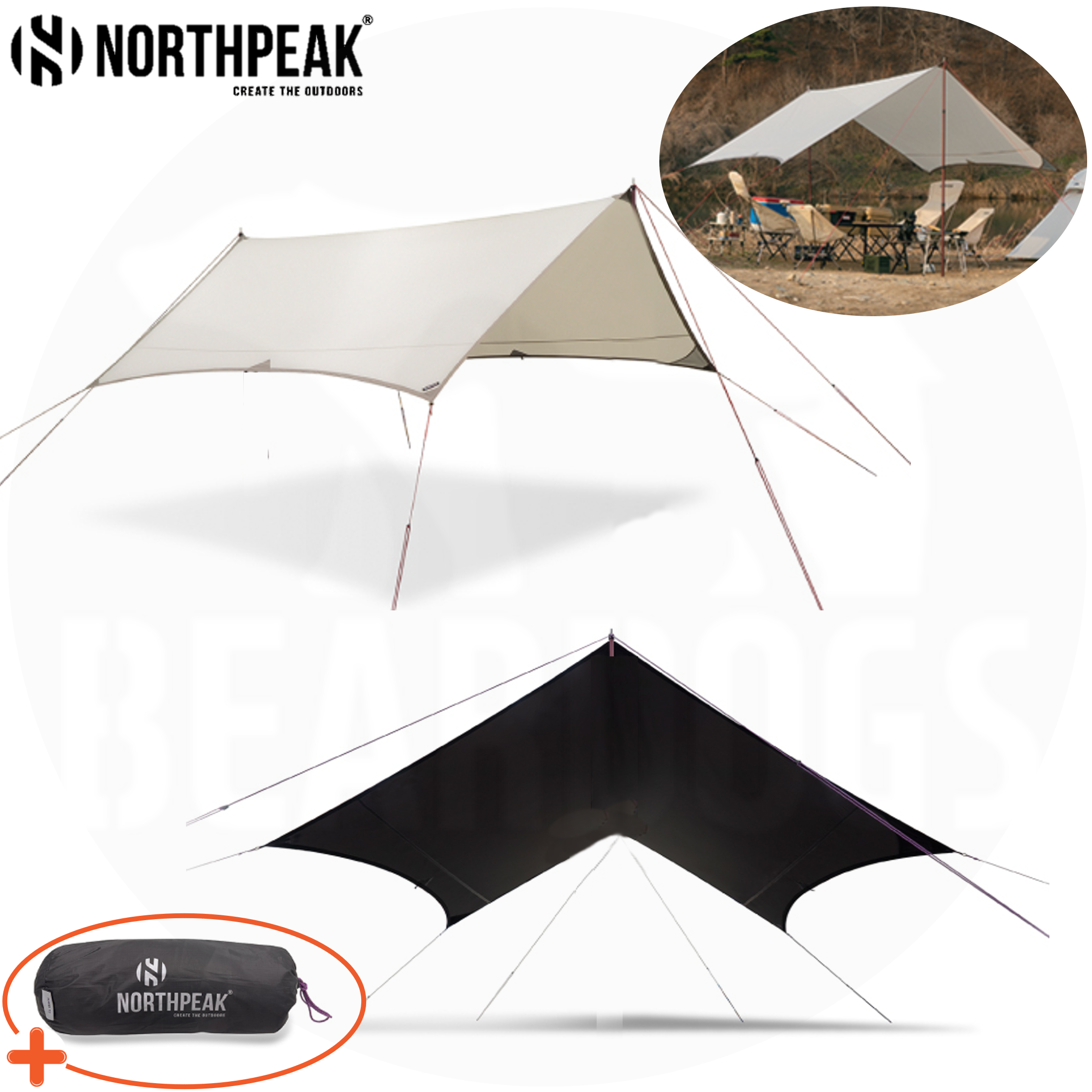 노스피크 플레이어 실타프 백패킹 타프 T2