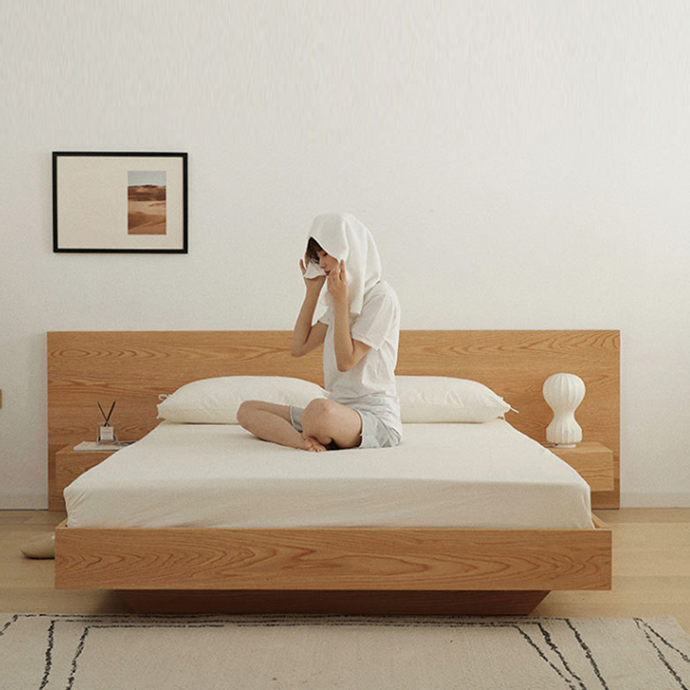 순면 60수 호텔 모텔 숙박업소 바스락 침구 플랫시트 화이트, SS(슈퍼싱글)