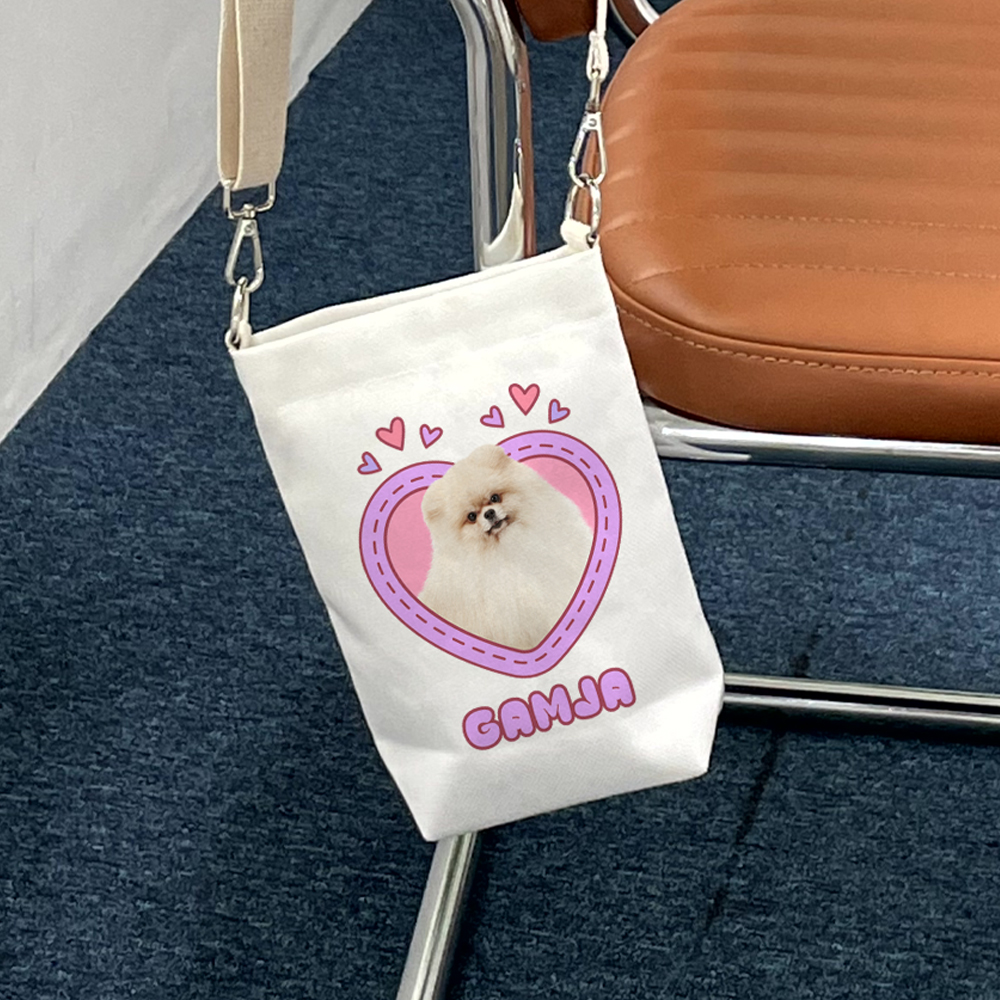 에코백 주문제작 맞춤 커스텀 강아지 고양이 사진 소량주문 가능 이미지 6