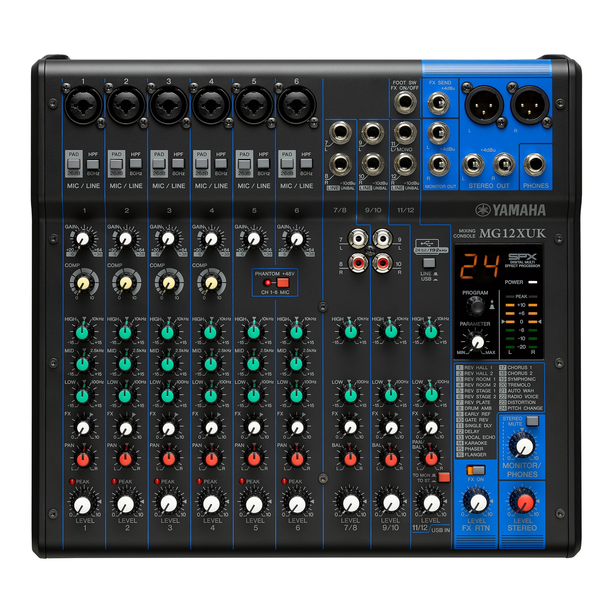 야마하 MG12XUK YAMAHA 오디오 믹서 12채널 믹싱 콘솔 - 상세 이미지 5