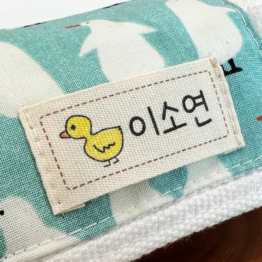 면 라벨 네임스티커 제작 어린이집 네임택 가방 이름표 유아 아기 낮잠이불 네임테그