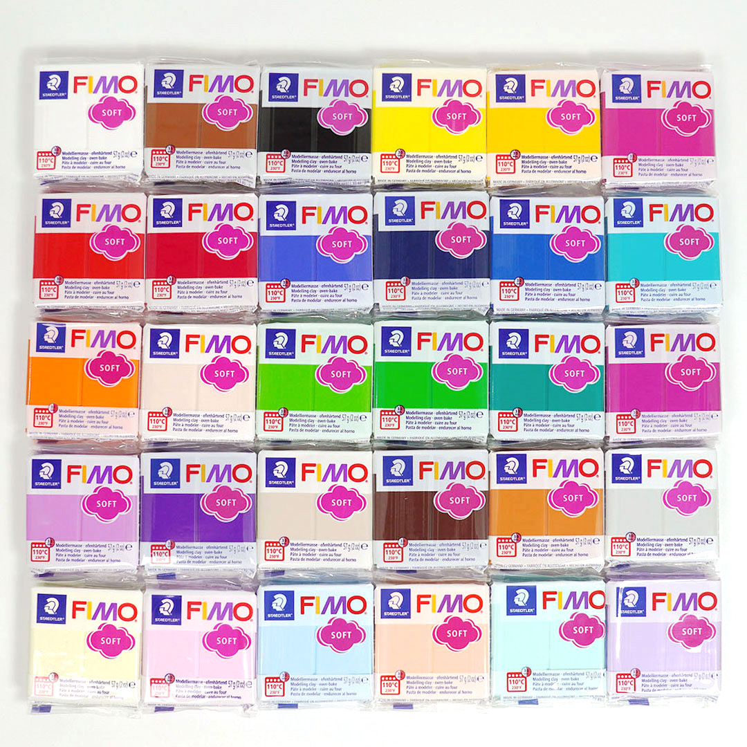 스테들러 피모 소프트 57g 폴리머클레이 FIMO 클레이 놀이 미니어쳐 점토 만들기 재료
