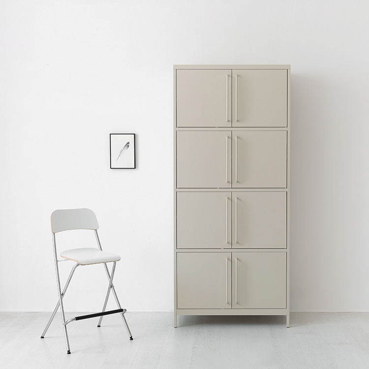 피도르 캐비넷 8문 수납장 9132030 913x455x2070mm, 4단, 크림 9567.3084 - 상세 이미지 2