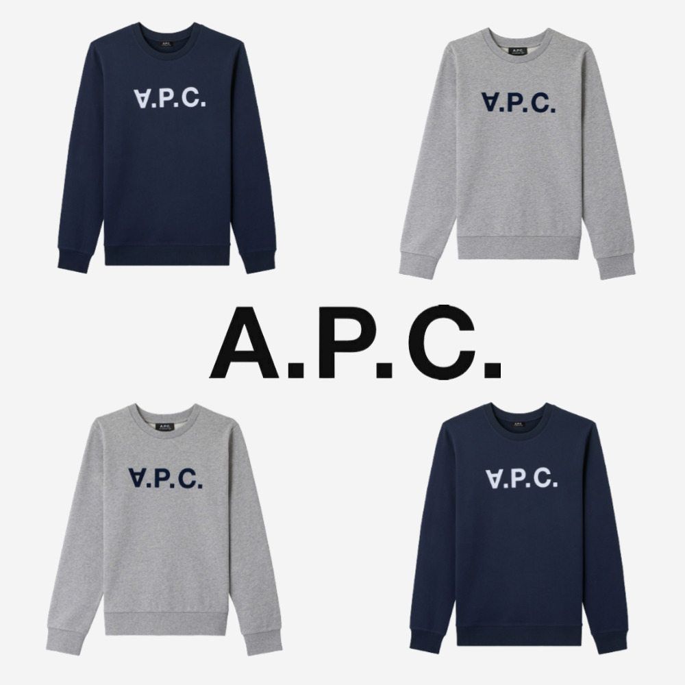 아페쎄 APC 맨투맨 티셔츠 VPC 로고 루마담 올리비에 남녀공용 여성용 이미지 4