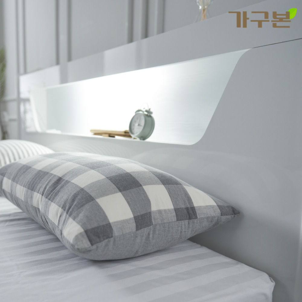 코나 LED 조명 침대 슈퍼싱글 퀸 화이트 - 상세 이미지 5