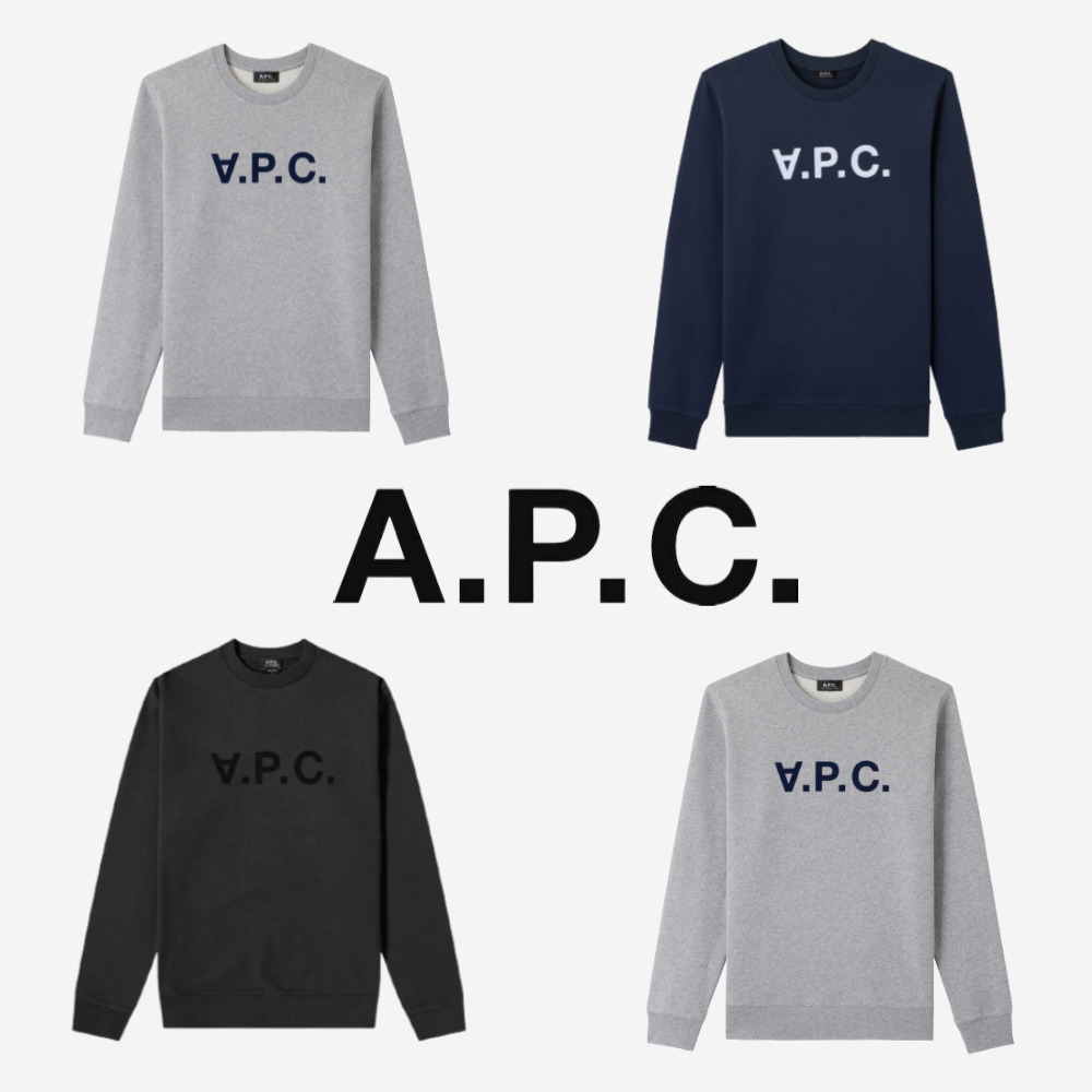 아페쎄 APC 맨투맨 티셔츠 VPC 로고 루마담 올리비에 남녀공용 여성용 이미지 3