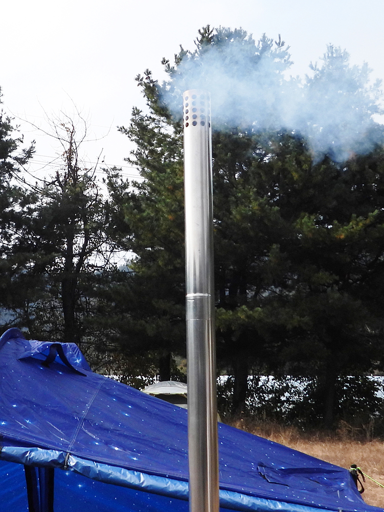 캠프365 화목난로 260 올인원 캠핑화목난로 화덕 오븐 직화 불멍 낚시 우드스토브