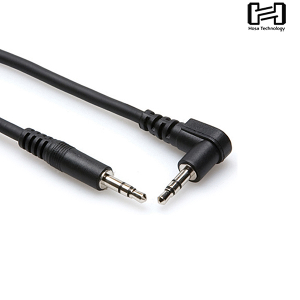 HOSA 호사 CMM-103R 스테레오 인터커넥트 케이블 3.5mm TRS to Right-angle 3.5mm TRS - 메인 이미지