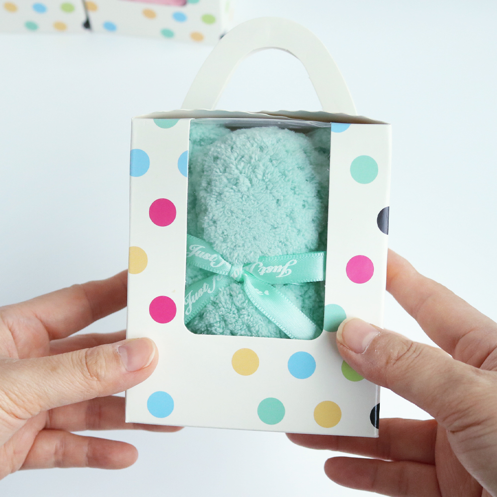 니즈엘 고리 수건 곰 타올(소) 30x30 어린이집 생일 행사 답례품 도트창 손잡이 - 상세 이미지 4