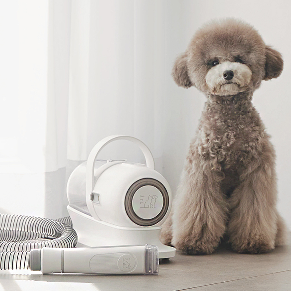 미는 즉시 털을 꿀꺽 5in1 스마트진공미용기 럽마이펫 강아지 고양이 이발기 제품 이미지