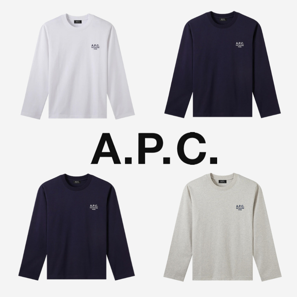 아페쎄 APC 맨투맨 티셔츠 VPC 로고 루마담 올리비에 남녀공용 여성용 이미지 2