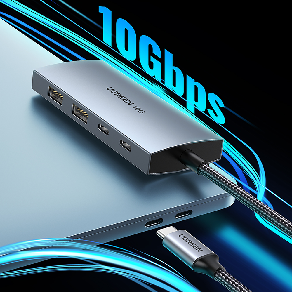 유그린 USB3.2 Gen2 10Gbps C타입 고속 멀티 허브, CM480 - 상세 이미지 2