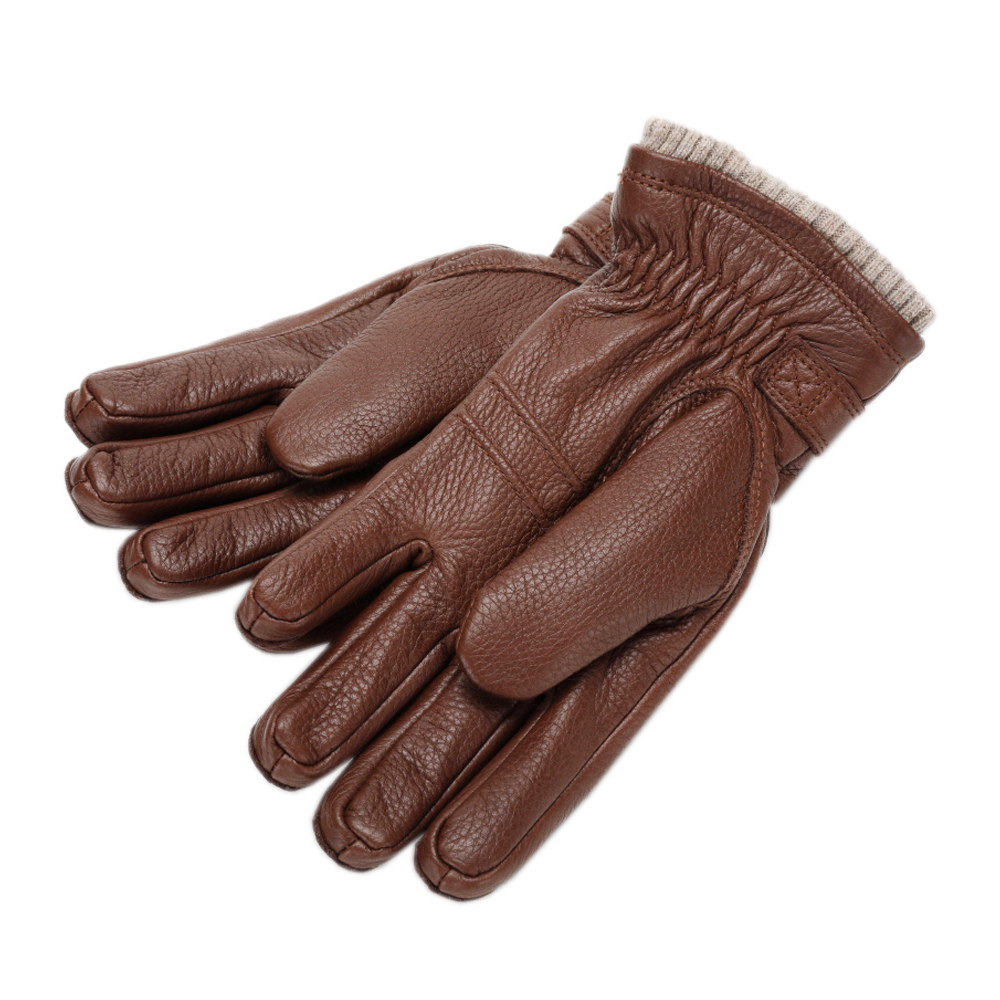 헤스트라 우쪼 체스트넛 20830 760- 남자 남성 방한 엘크 가죽 장갑