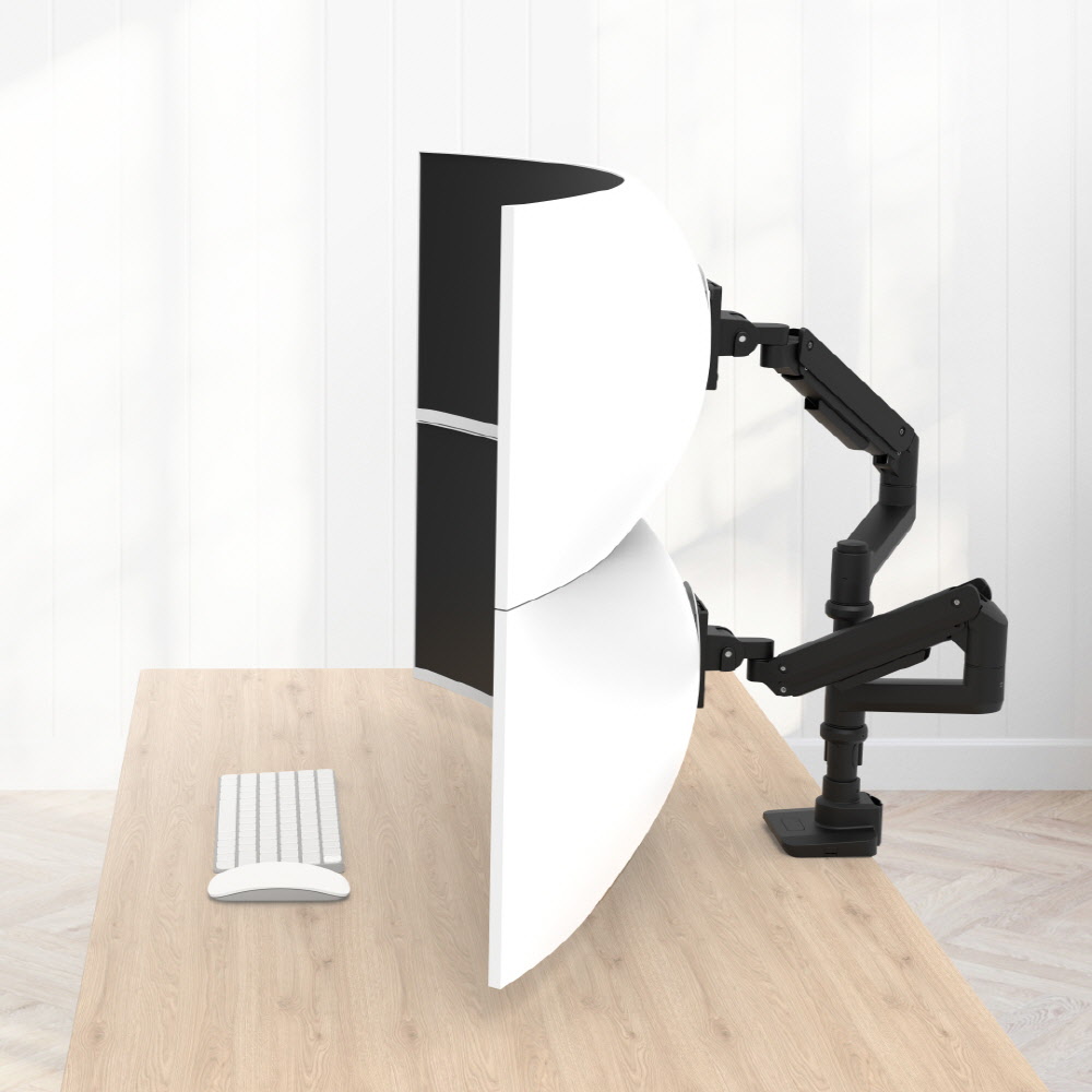 카멜마운트 폴타입 듀얼 고중량 프리미엄 대형 모니터암 IMA2DP