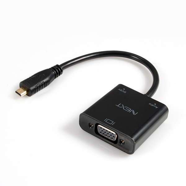 마이크로 HDMI to VGA 컨버터 NEXT-2417HVC-MR - 상품 이미지