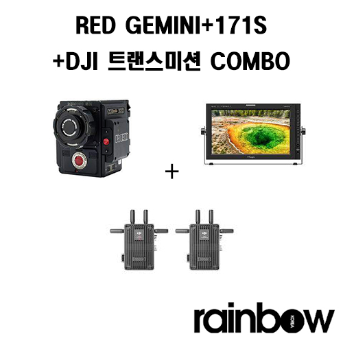 RED GEMINI+TVLOGIC 171S+DJI TRANSMISSION COMBO
