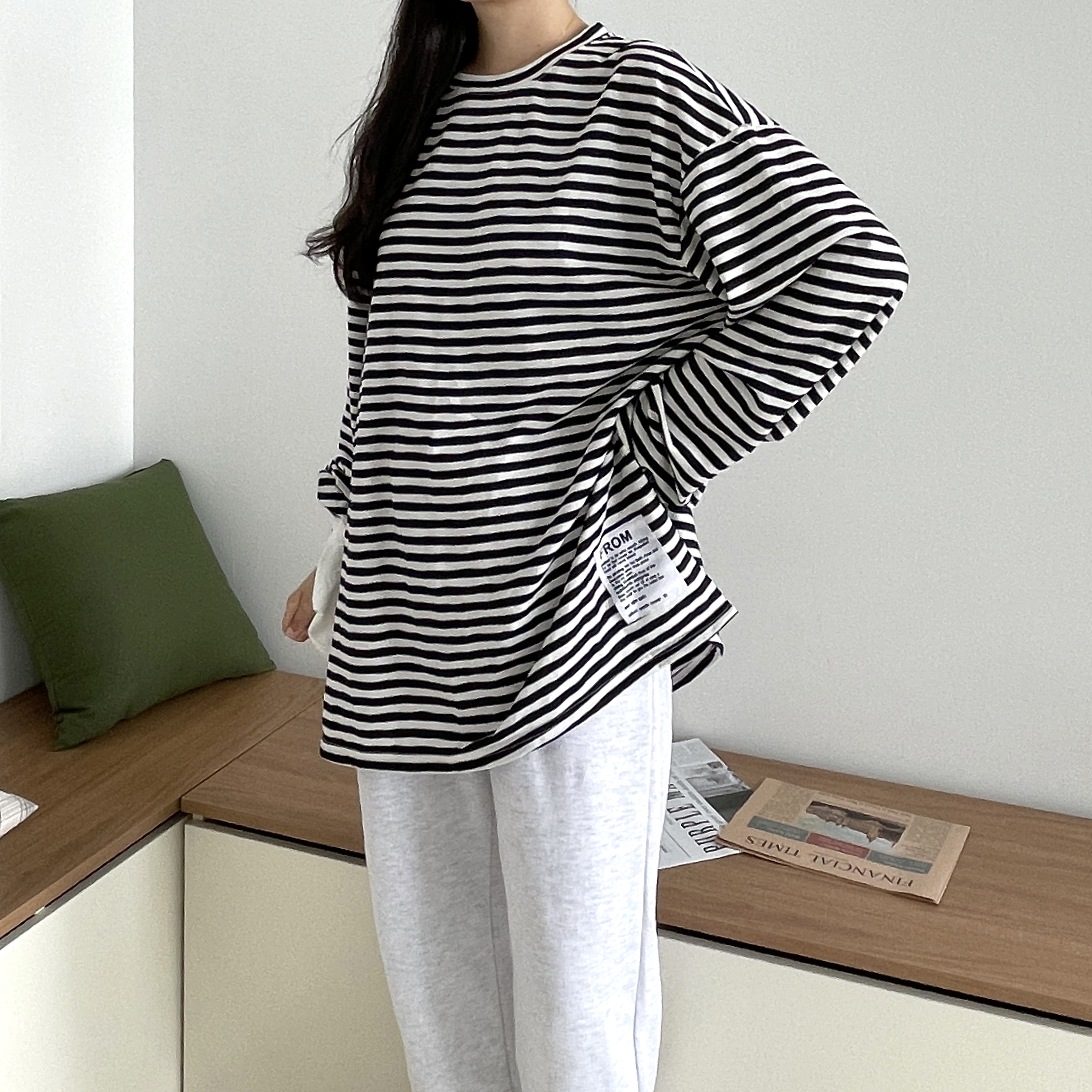 사계절 레이어드티 레깅스롱티 임산부티 이미지 2