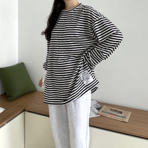 사계절 레이어드티 레깅스롱티 임산부티 착용 후기 | 사이즈/핏 총정리 - 상품 이미지 2