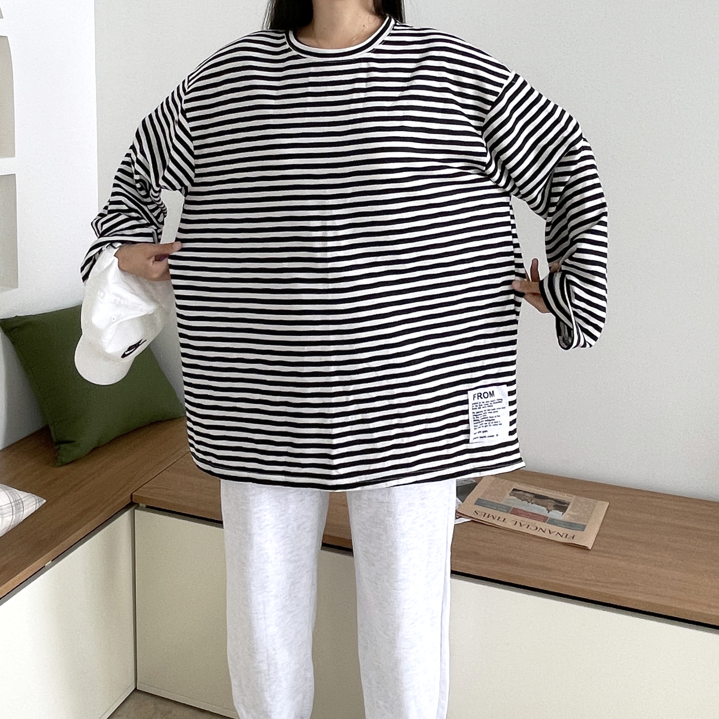 사계절 레이어드티 레깅스롱티 임산부티 이미지 4