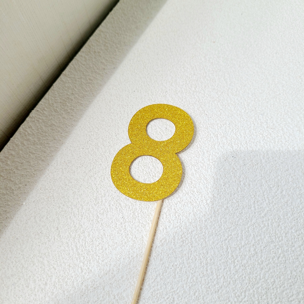 케이크 숫자 토퍼 생일 기념일 백일 데코픽 제작 - 상세 이미지 2
