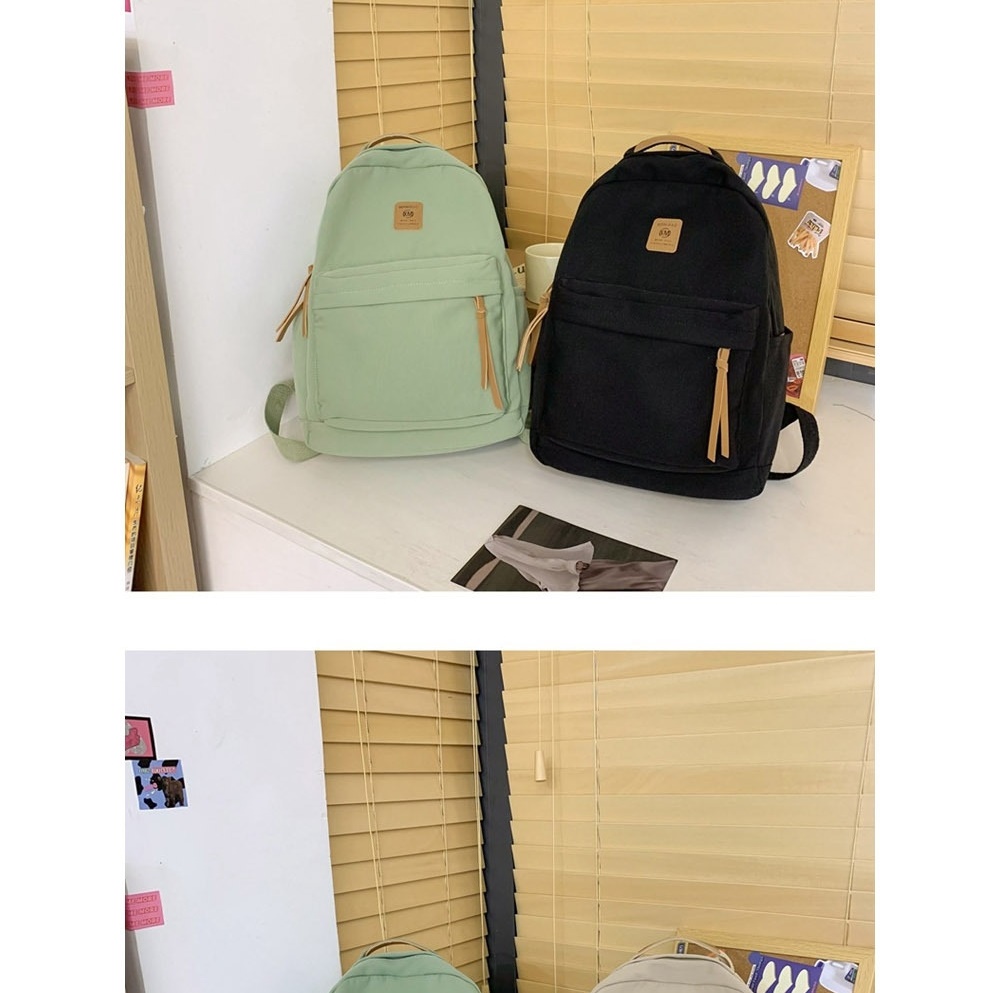 튼튼한 나일론 대학생책가방 데일리 모던 캐주얼 남자 여성 여행 백팩 학원 배낭 이미지 8