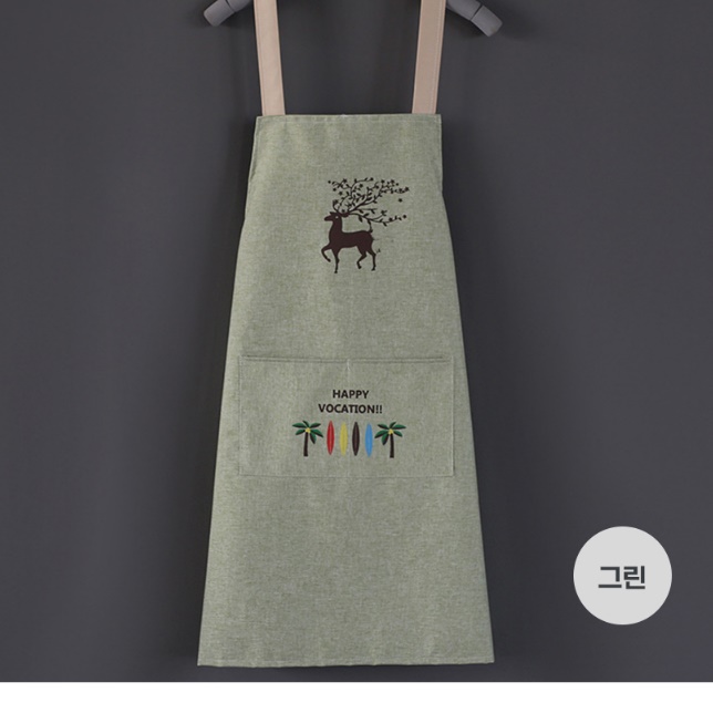 커플앞치마 수확용앞치마 고급 요양원 앞치마 매일 입고싶은 긴 빈티지 세련된 목공용 가드닝