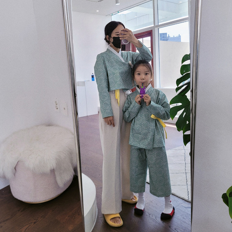 사철 생활한복 개량한복 상하복 세트 - 상세 이미지 4