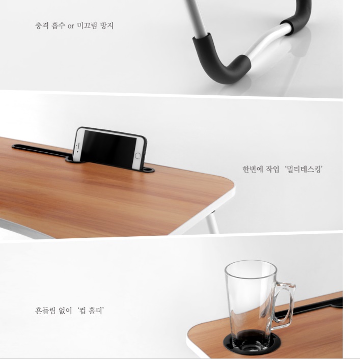 가벼운 개인 거실용 간이 책상 작은 책상 미니멀 미니 책상 - 상세 이미지 2