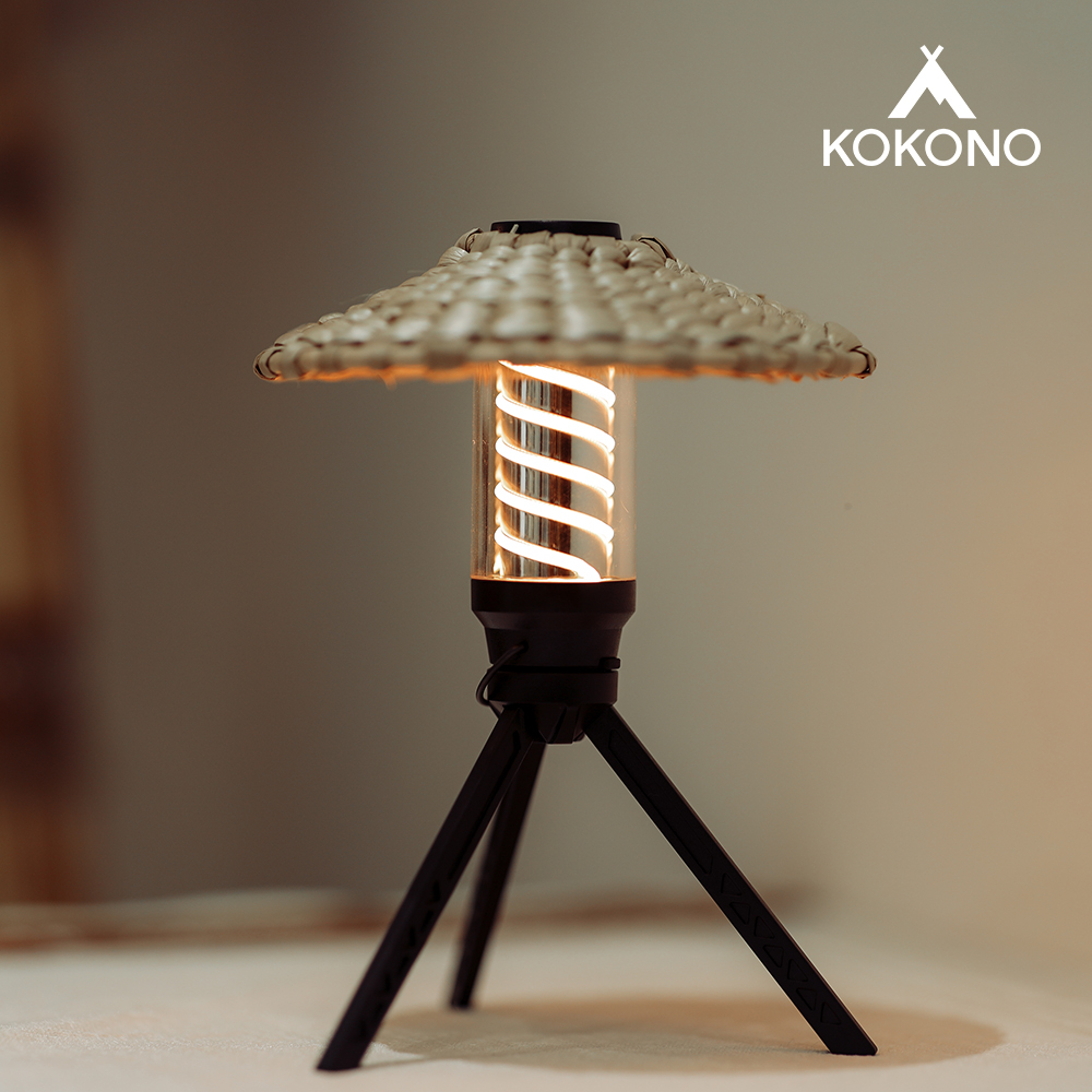 코코노 캠핑랜턴 트위스터 전용 천연 라탄 쉐이드 갓 - 상세 이미지 2