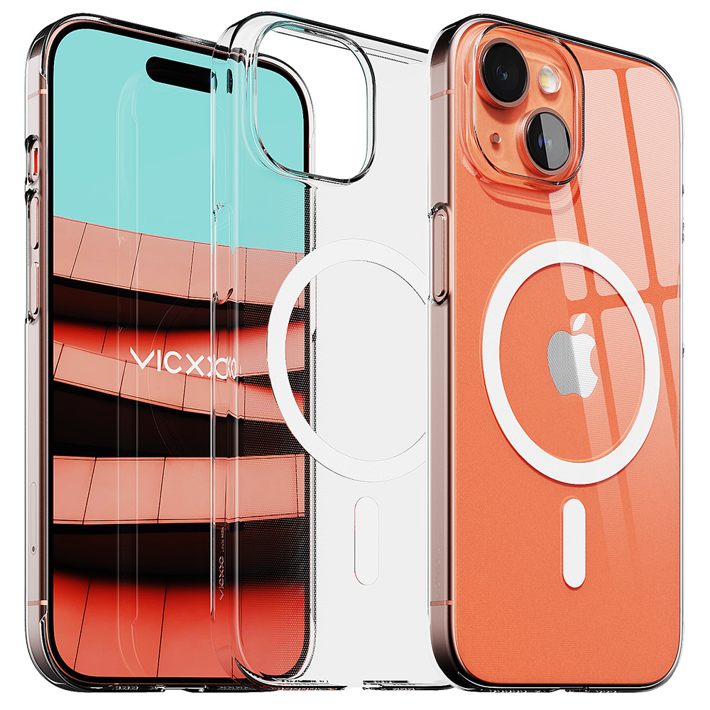 빅쏘 초슬림 변색없는 맥세이프 케이스 투명, 아이폰15 플러스