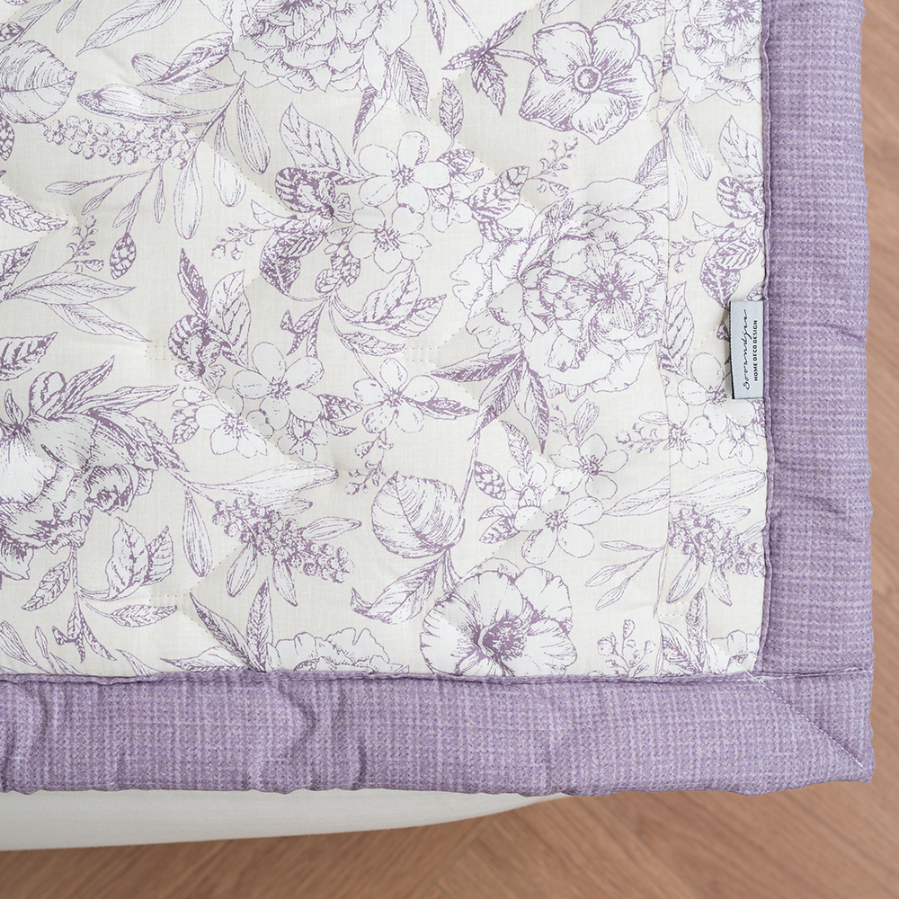 광목 순면패드 플라워패턴 슈퍼싱글 퀸 킹 라지킹 침대패드