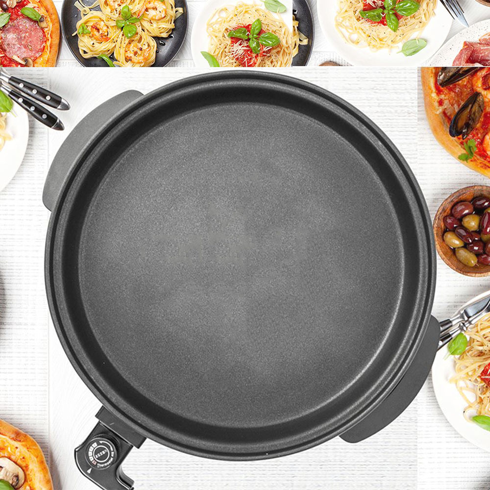 다용도 원형 피자팬 대용량 42cm 과열방지 전기 후라이팬 제품 이미지