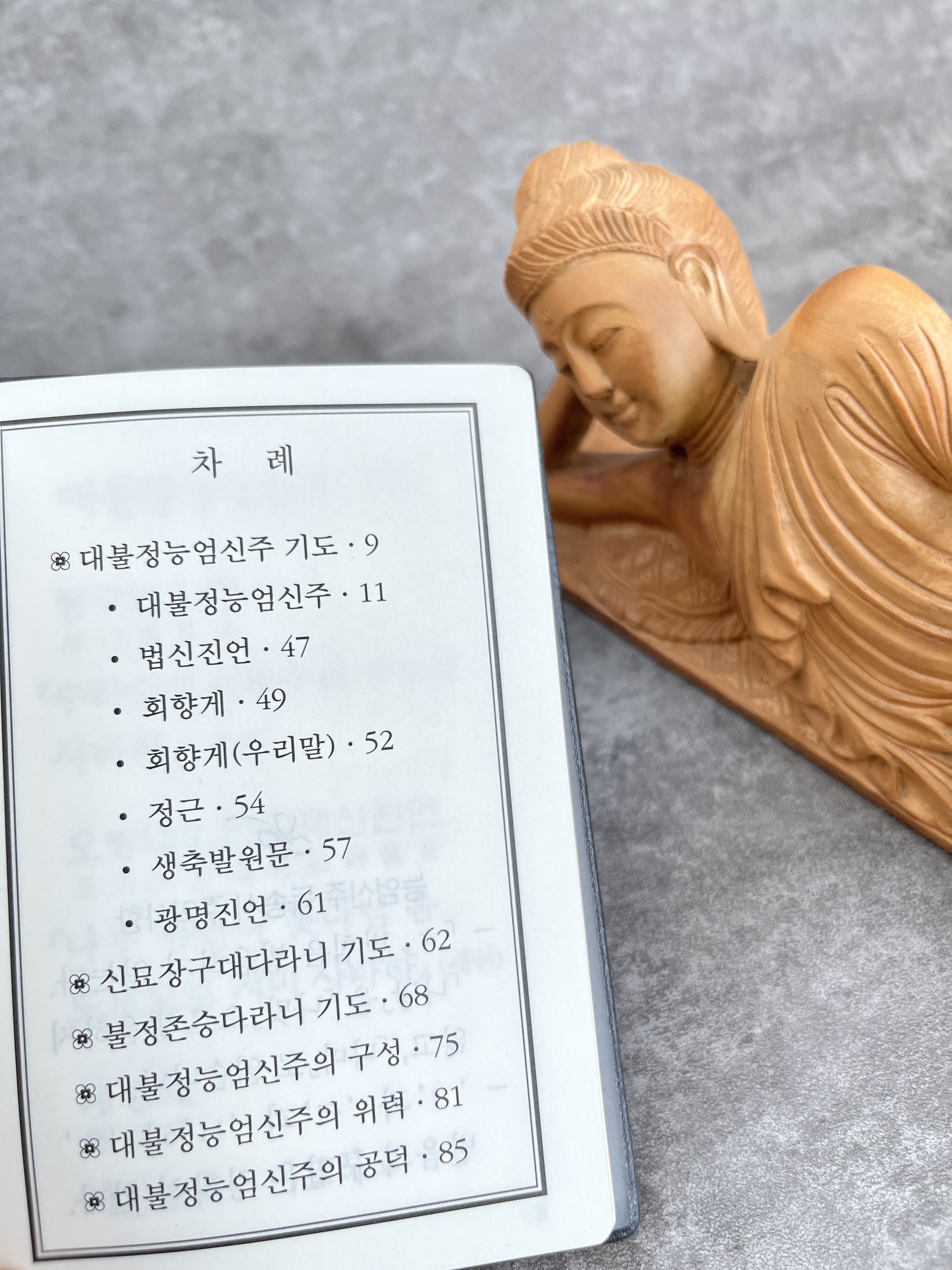 대불정능엄신주기도집 수첩 대불정능엄신주 사경책 불경 불교 따라쓰기 사경 기도 상품 이미지