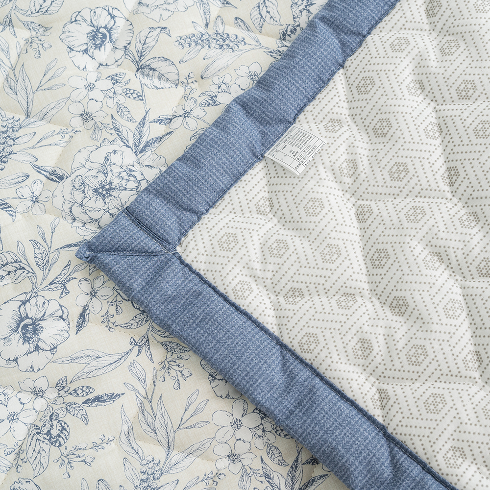 광목 순면패드 플라워패턴 슈퍼싱글 퀸 킹 라지킹 침대패드