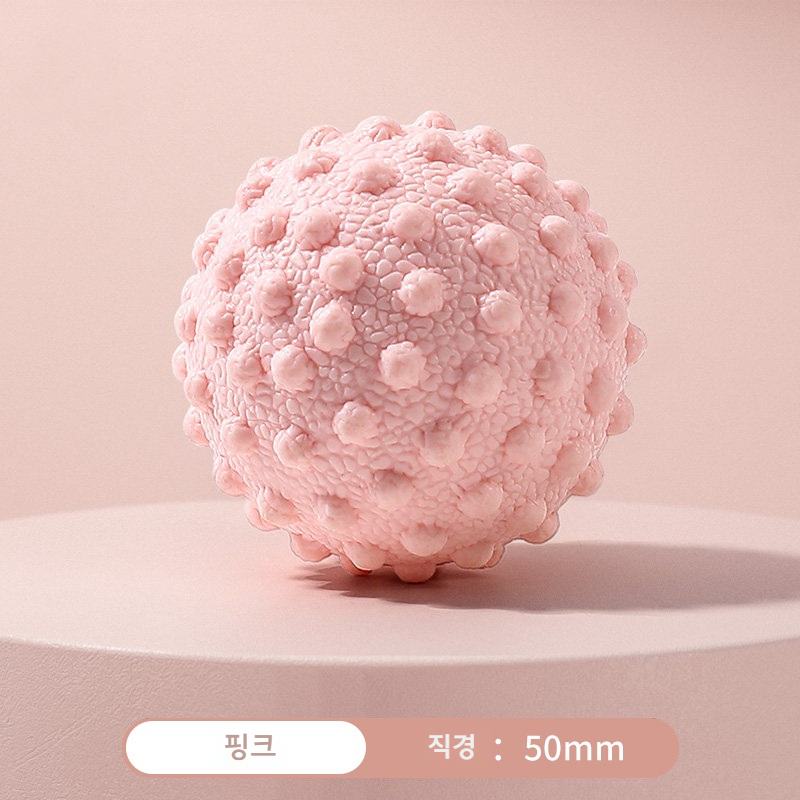 얼도우 실리콘 돌기 마사지볼 지압 안마 필라테스 등 근육이완 휴대용 땅콩 롤링 볼 - 상세 이미지 3
