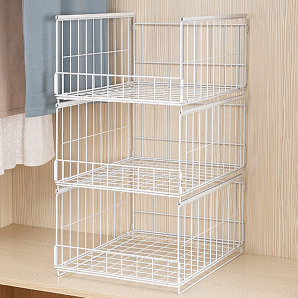 슬라이딩 옷정리트레이 의류 바지 옷장 정리함 수납함 중형 옷정리함