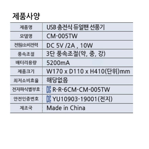 무선써큘레이터 사각선풍기 네모선풍기 박스형선풍기 캠핑용써큘레이터 - 상세 이미지 3