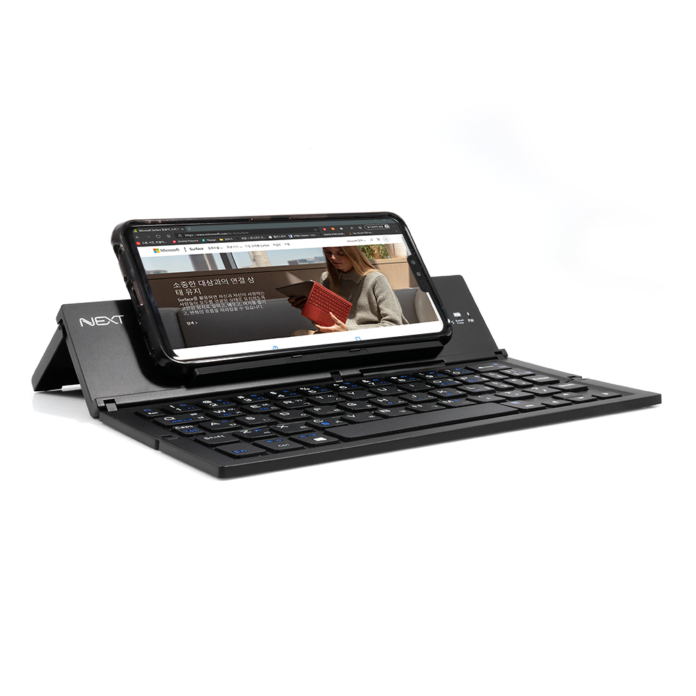 넥스트유 4단 접이식 무선 블루투스 키보드 NEXT K380BT - 상품 이미지