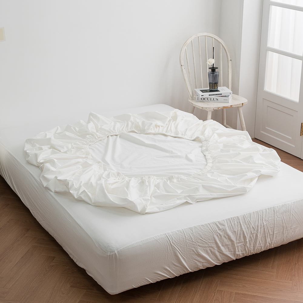 매트커버 호텔식 60수 고밀도 순면 슈퍼싱글 퀸 홑겹 침대 매트리스커버