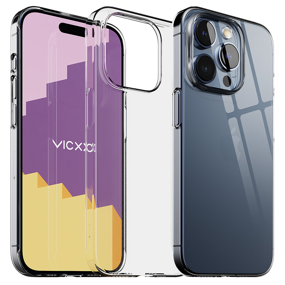 빅쏘 초슬림 변색없는 클리어 케이스 투명, 아이폰15 프로 맥스