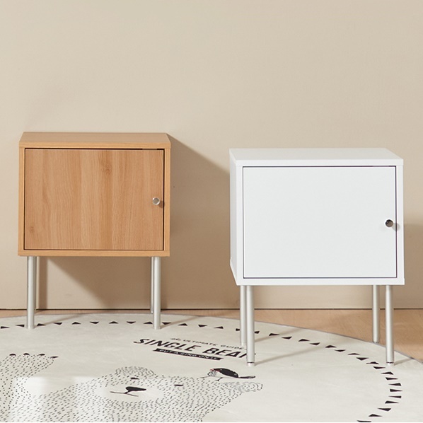 화이트 협탁 빈티지 협탁 고급 인테리어 협탁 침대 옆 서랍장 - 상품 이미지