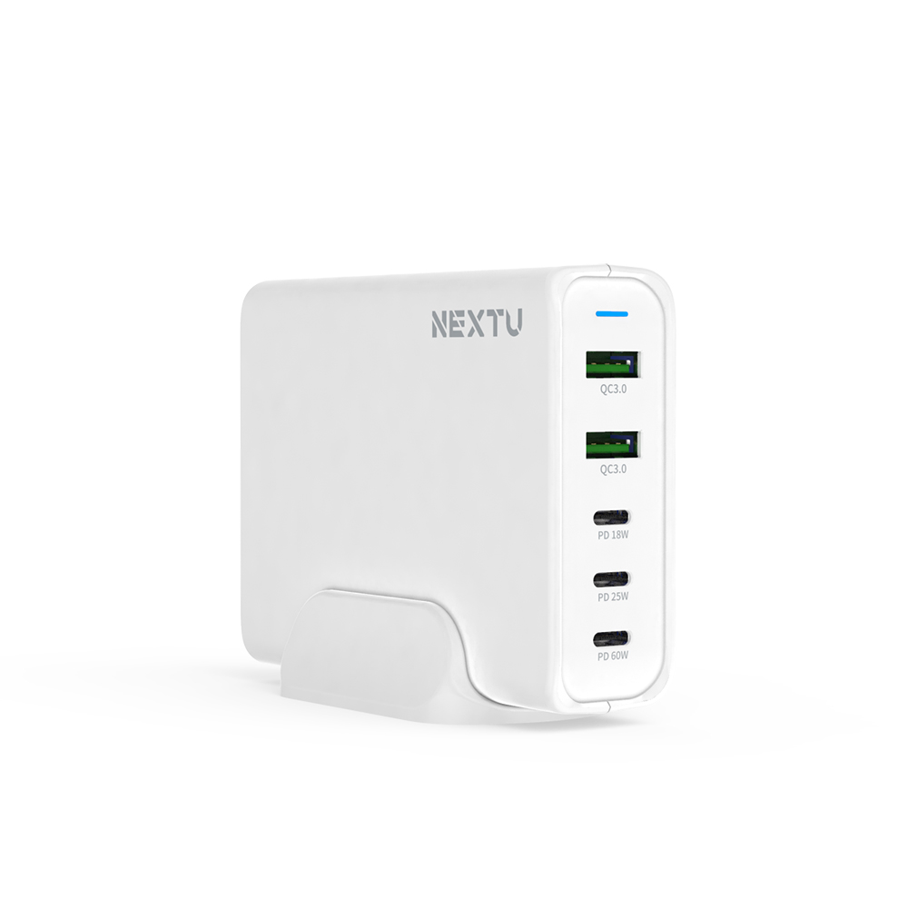 넥스트유 110W 5포트 PPS PD3.0 퀵차지 멀티 충전 어댑터 QTC607PD