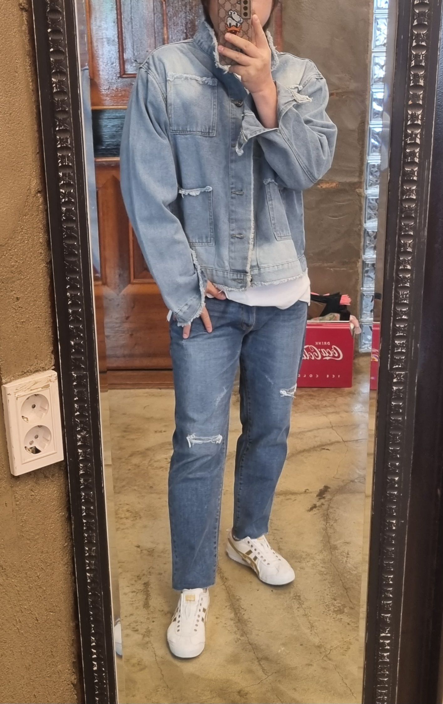 데끼 차이나 데님 환절기 자켓 - 상세 이미지 3