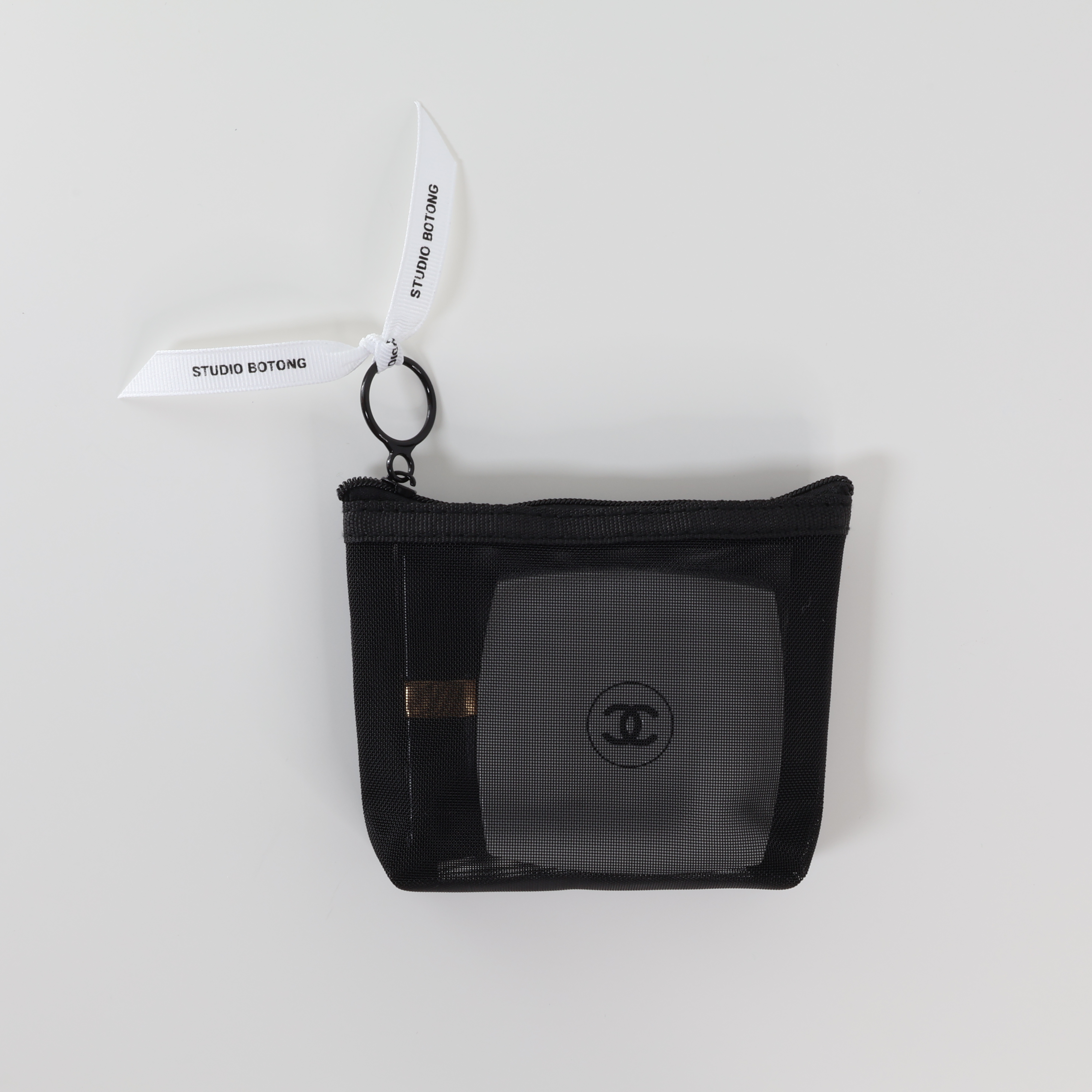 하트 무지 메쉬파우치 여행용 화장품 매쉬 립스틱 미니파우치