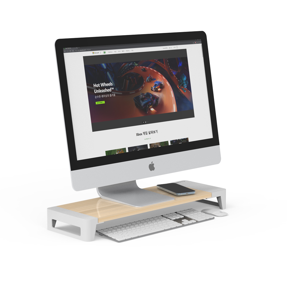 넥스트유 고속무선충전 모니터 받침대 NEXT-MS3307W