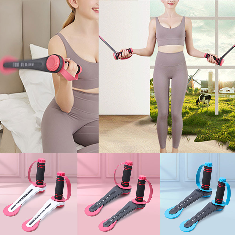 회전 무선 선없는 덤벨 줄넘기 아령 체력 근력 키우기 홈트 다이어트 팔 운동기구 - 상품 이미지