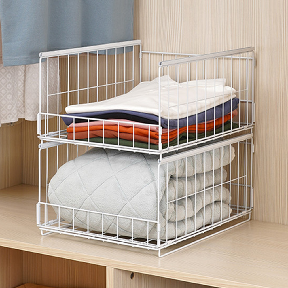 슬라이딩 옷정리트레이 의류 바지 옷장 정리함 수납함 중형 옷정리함