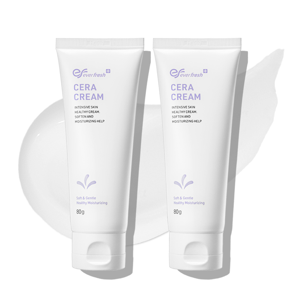 에버프레쉬 세라 크림 저자극 세라마이드 보습크림 민감성피부 80g, 2개