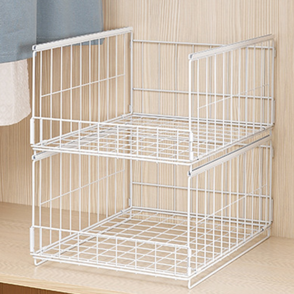 슬라이딩 옷정리트레이 의류 바지 옷장 정리함 수납함 중형 옷정리함