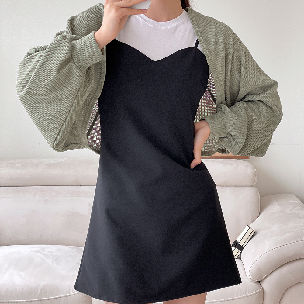 하객 미니 원피스 하객룩 블랙 뷔스티에 원피스 이미지 3